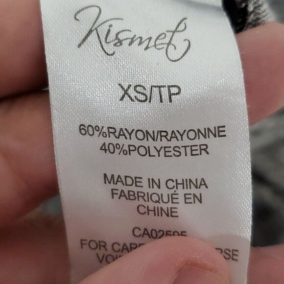 Kismet black and grey xs long sleeve shirt - Picture 7 of 7